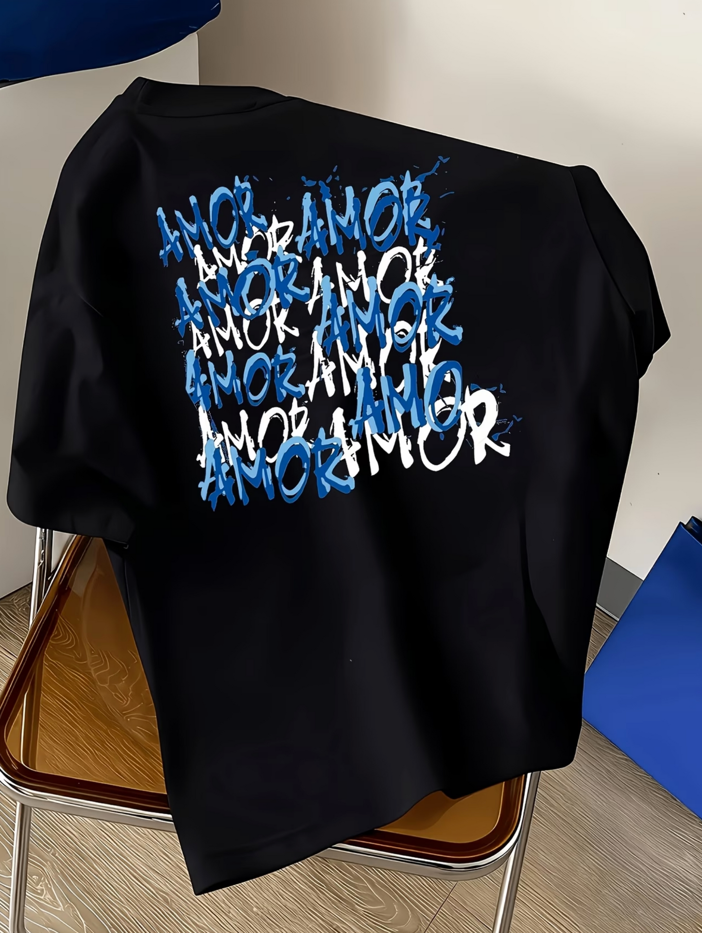 Herren T-Shirt – Streetstyle „AMOR“ Rückenprint