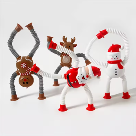 4er Set Biegepuppen Weihnachtsdeko