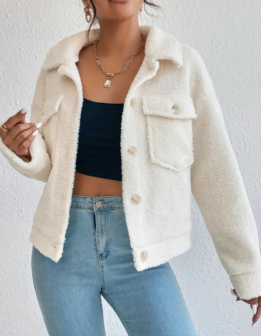Elegante Fleece-gefütterte Jacke