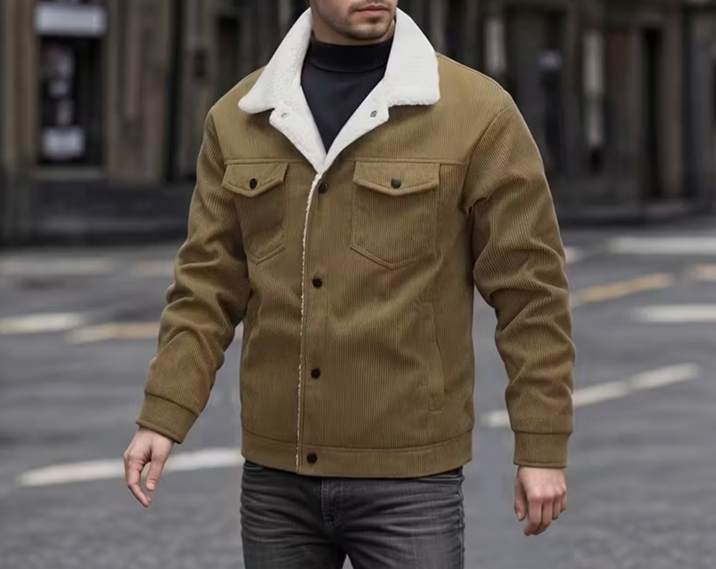 Fleecegefütterte Hooded Jacket