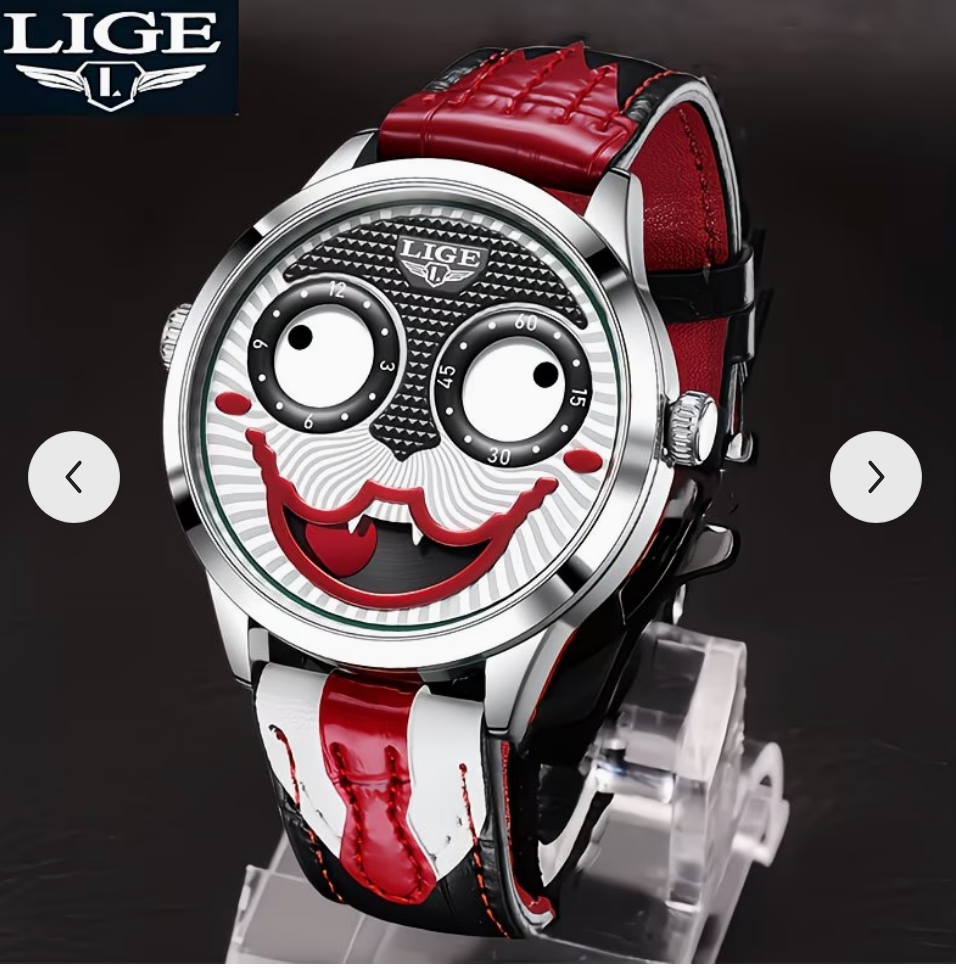Auffällige Designer-Uhr mit Charakter – ein echter Hingucker!