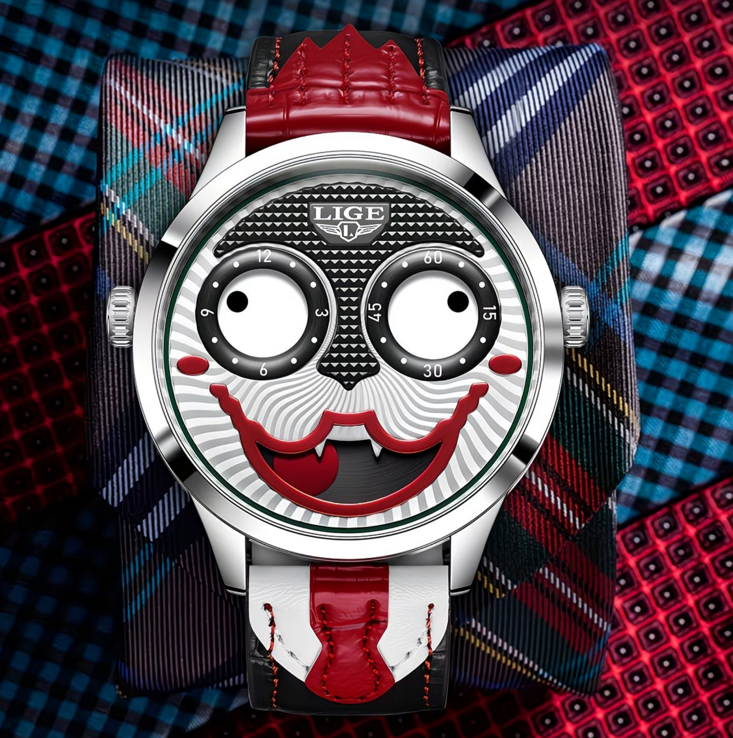 Auffällige Designer-Uhr mit Charakter – ein echter Hingucker!