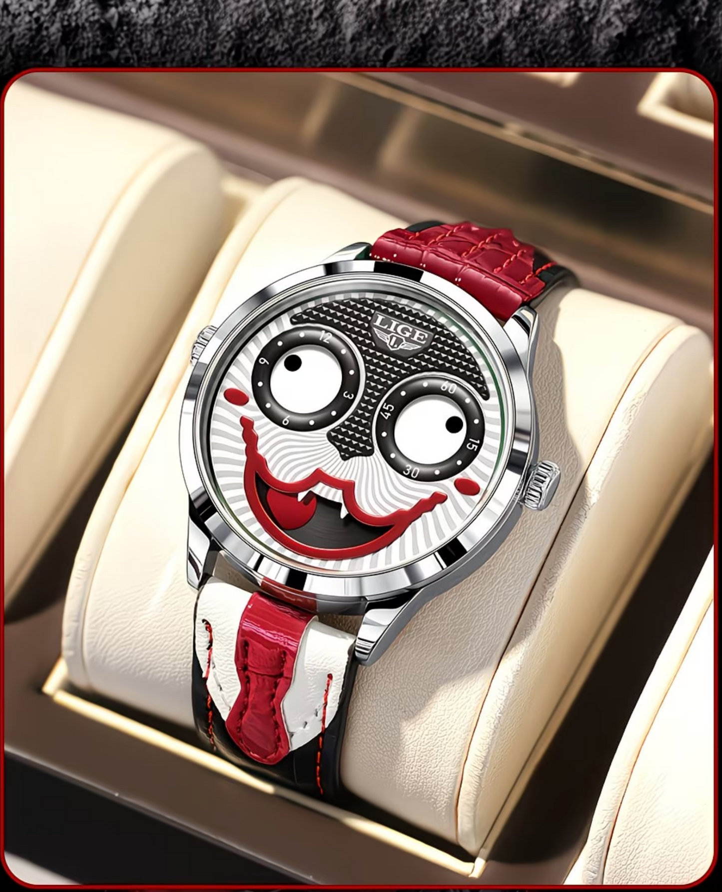 Auffällige Designer-Uhr mit Charakter – ein echter Hingucker!