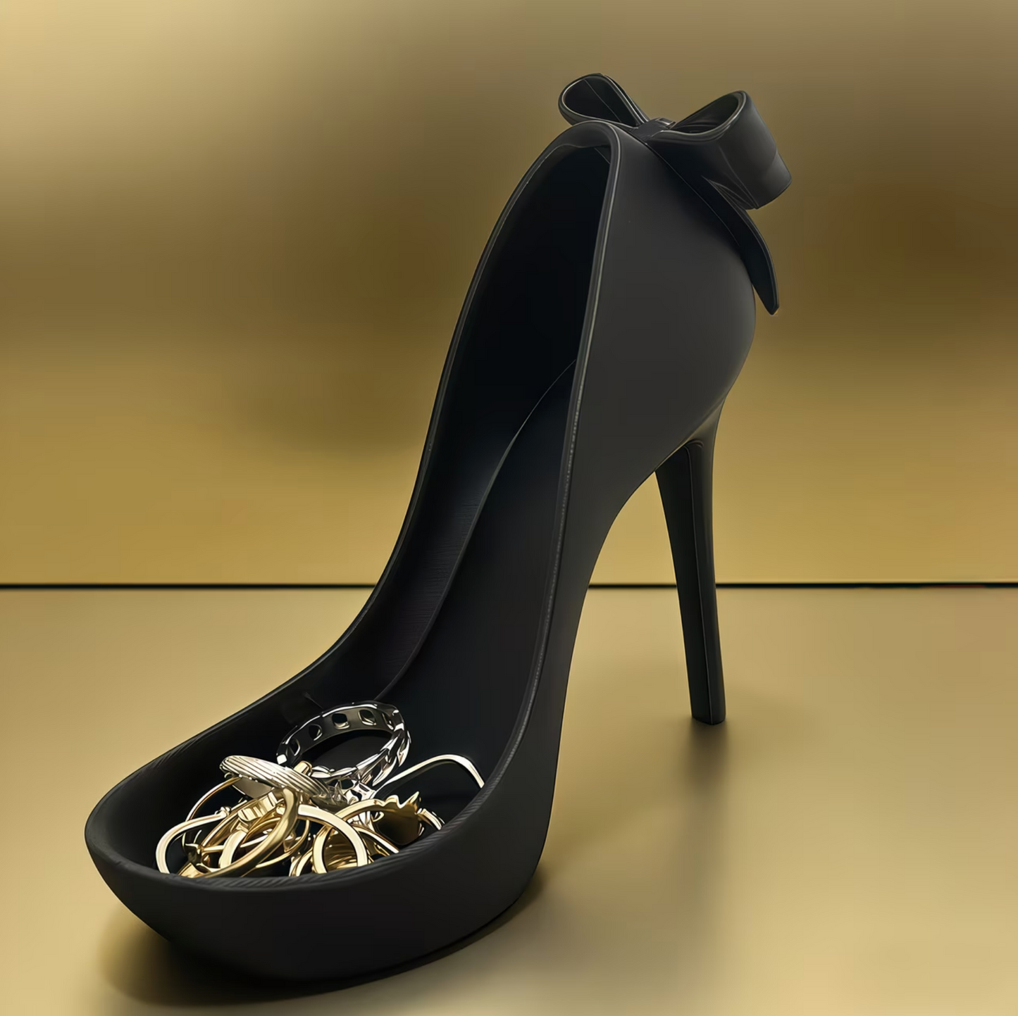 Elegante High-Heel Schmuckablage – Stil trifft Funktionalität