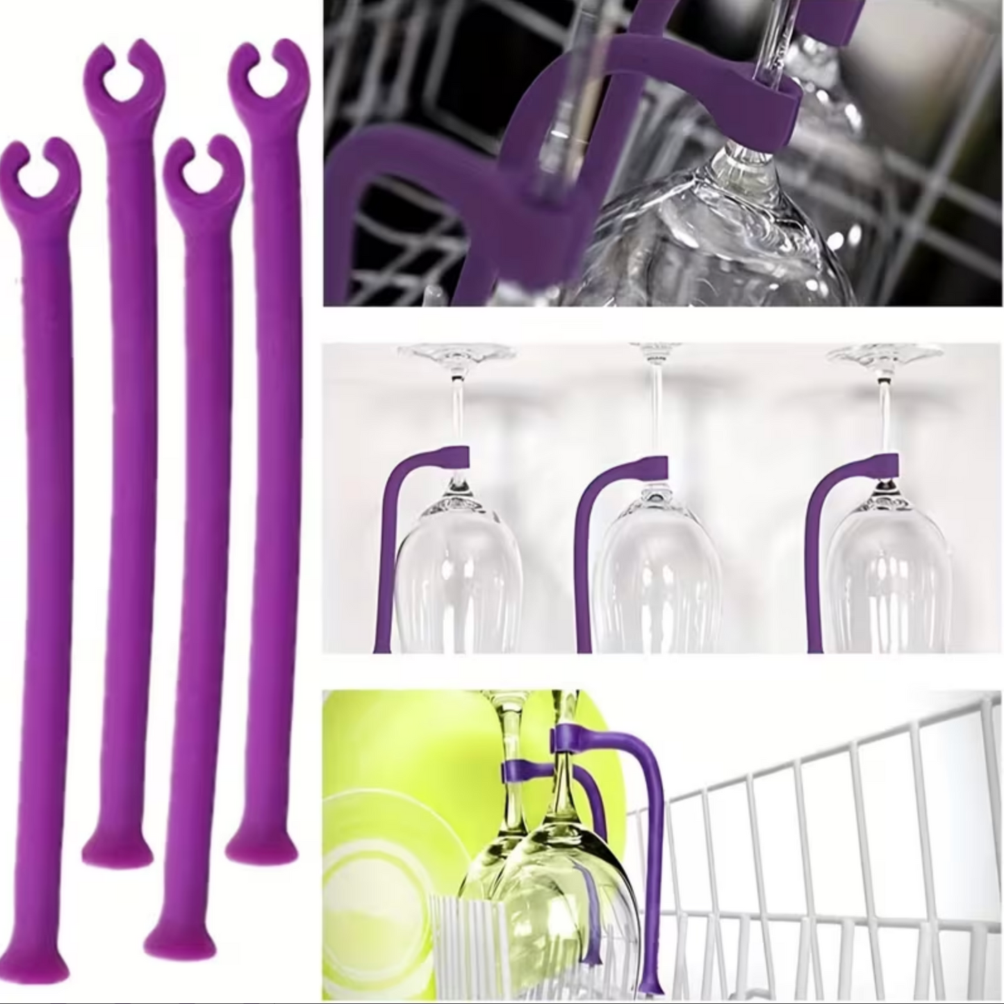 Verstellbarer Gläserhalter für Spülmaschine