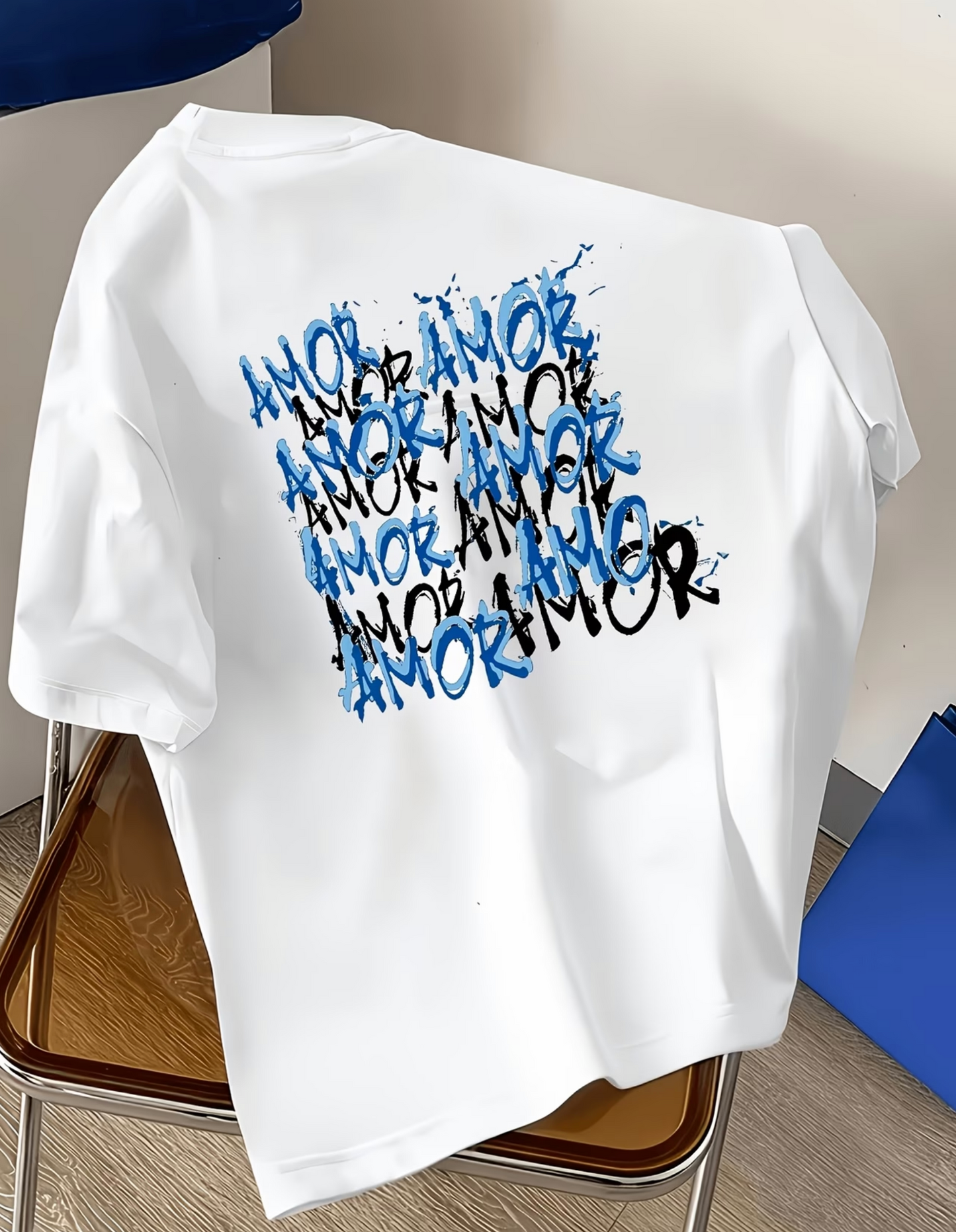 Herren T-Shirt – Streetstyle „AMOR“ Rückenprint