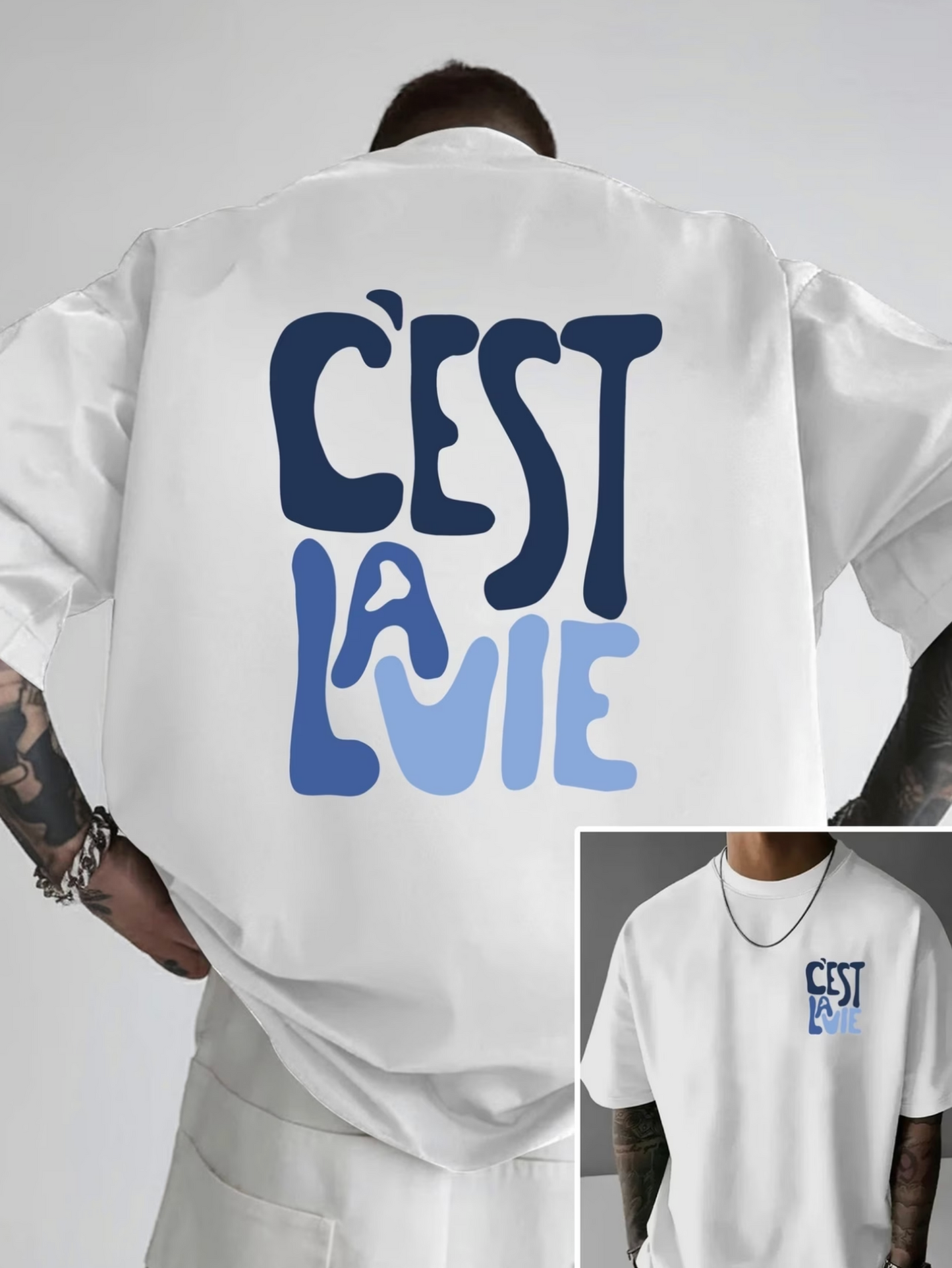 Herren T-Shirt – „C’EST LA VIE“