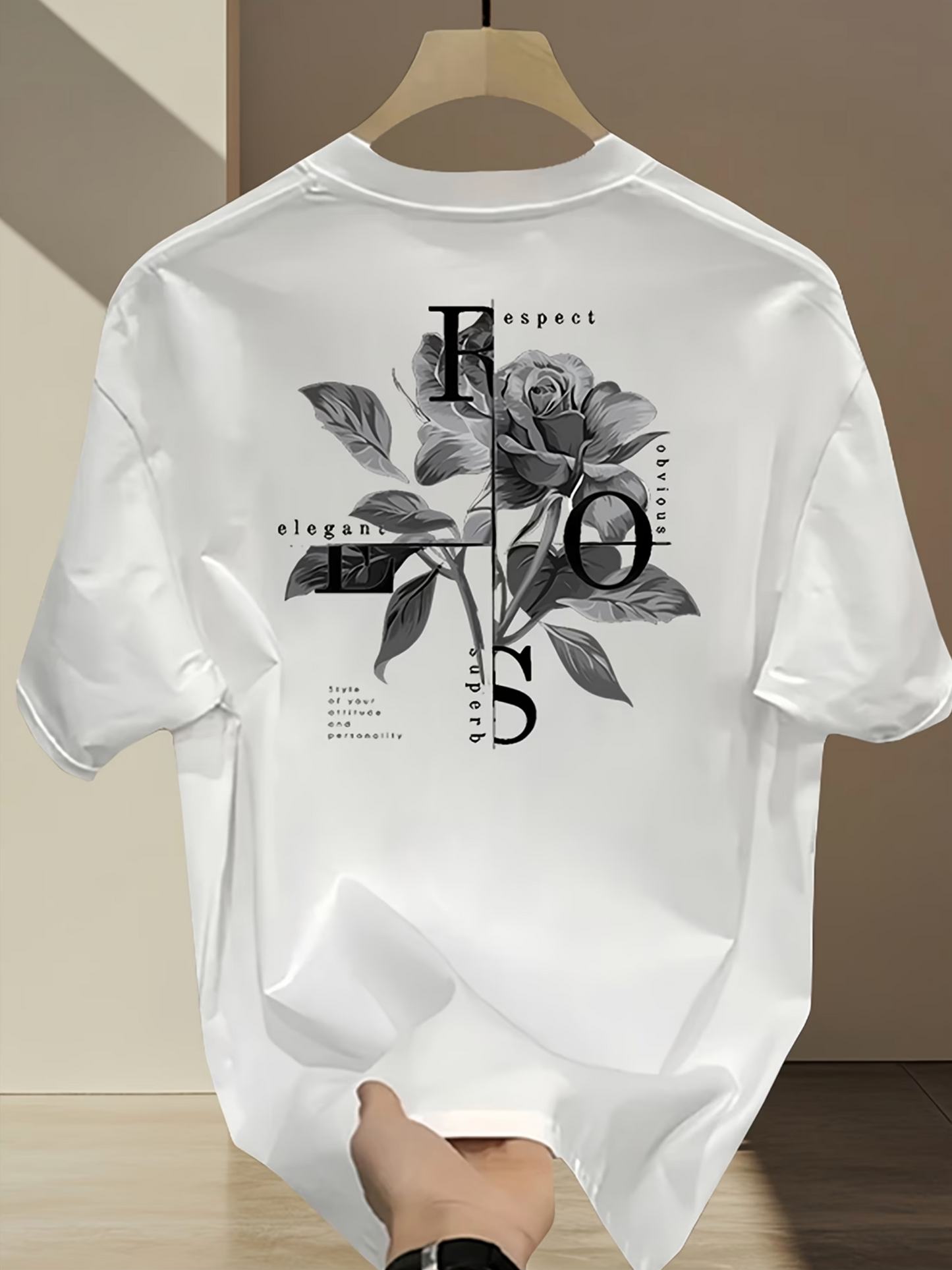 Herren T-Shirt – Elegantes „ROSE“
