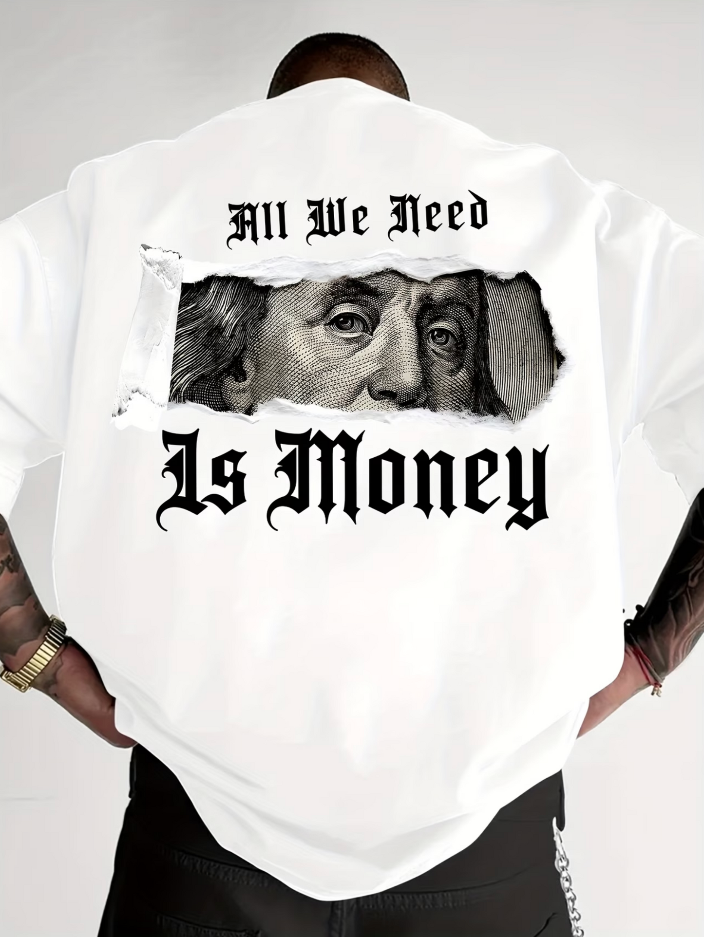 Herren T-Shirt – „All We Need Is Money“