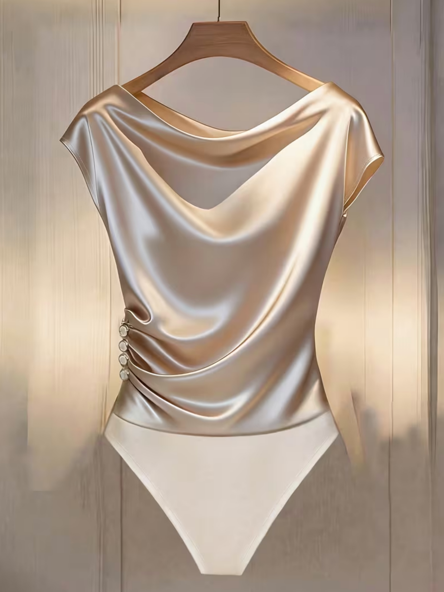 Eleganter Satin-Body für Damen