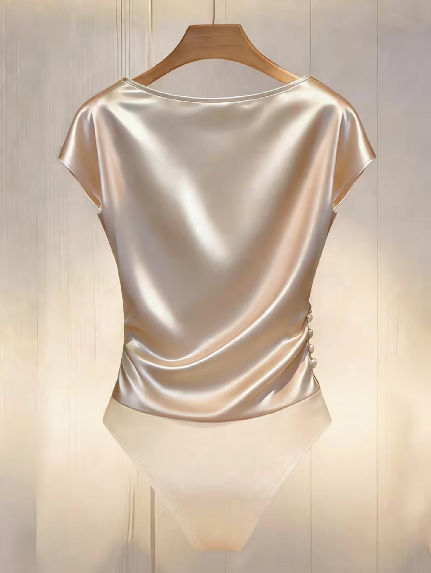 Eleganter Satin-Body für Damen