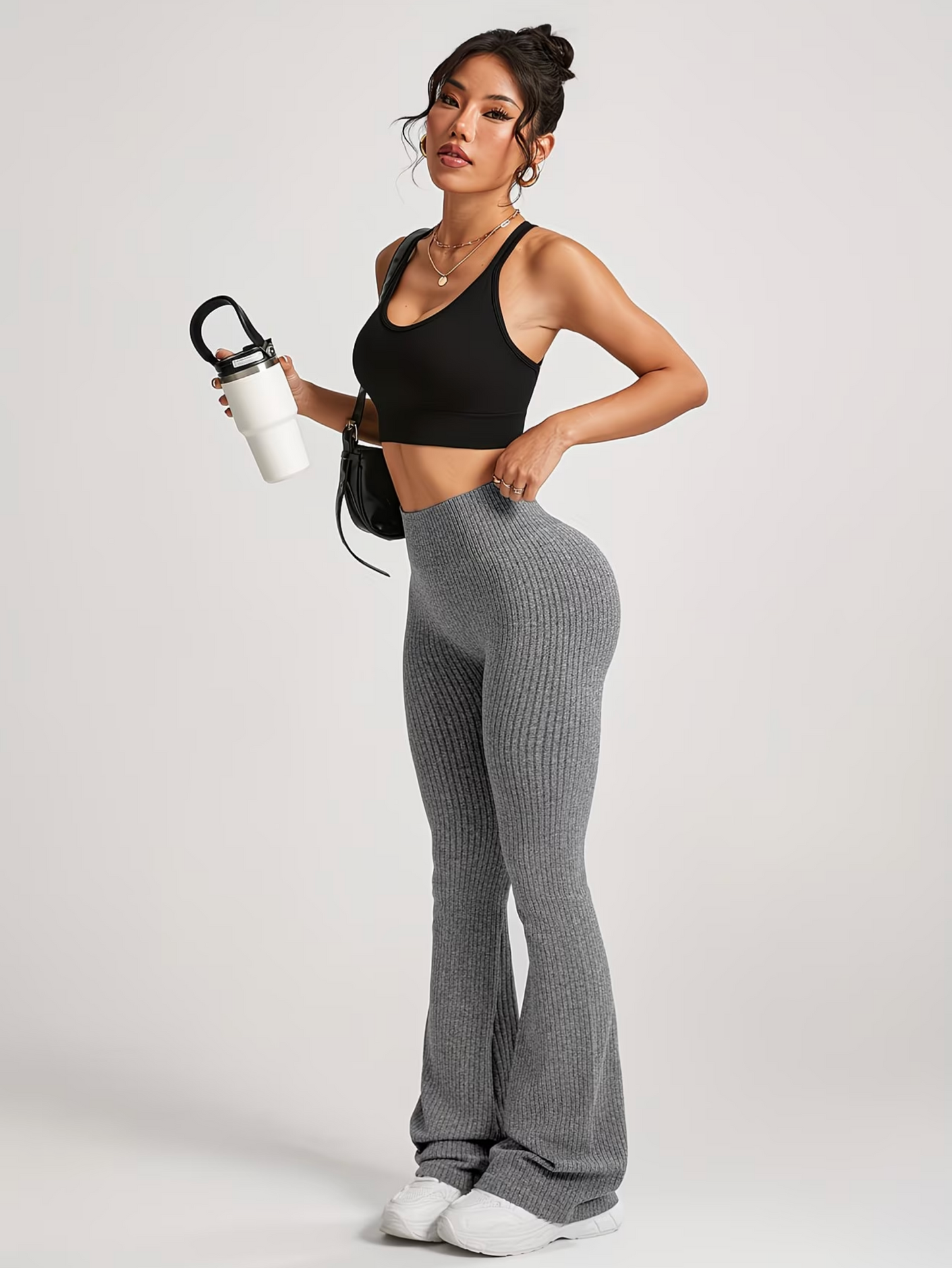 Damen Seamless Flared Leggings