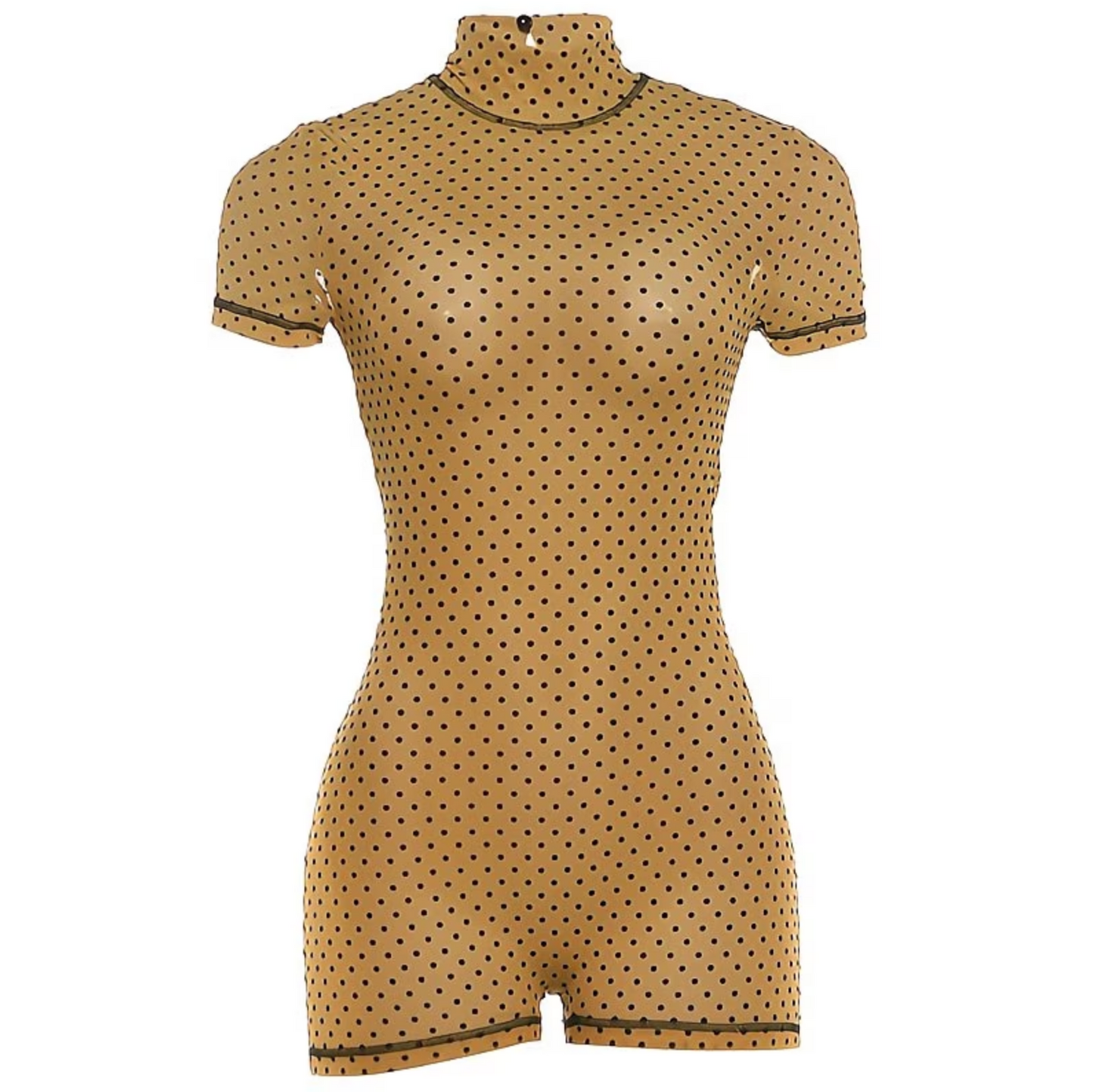 Polka Dot Jumpsuit mit Rückenausschnitt