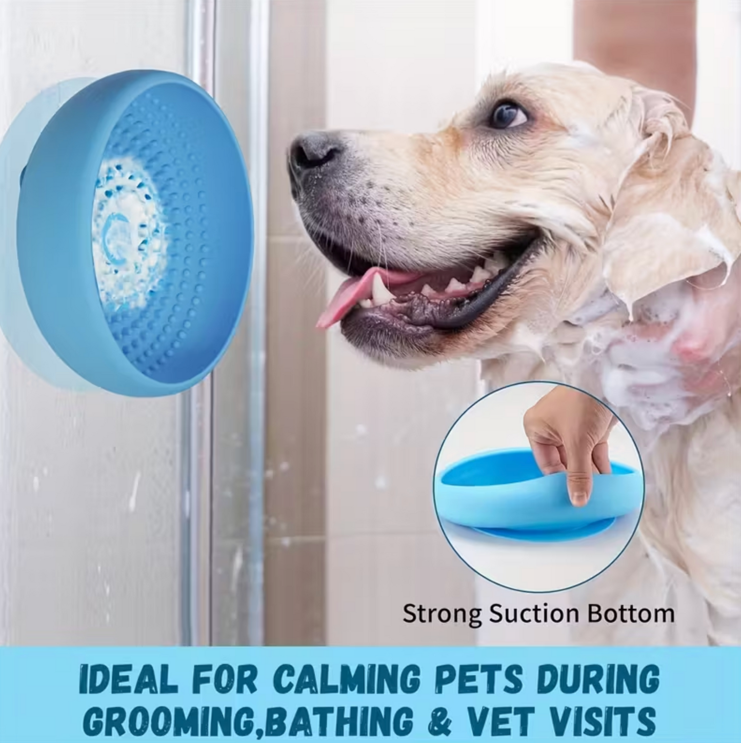 Hunde Schleckmatte mit Saugnapf