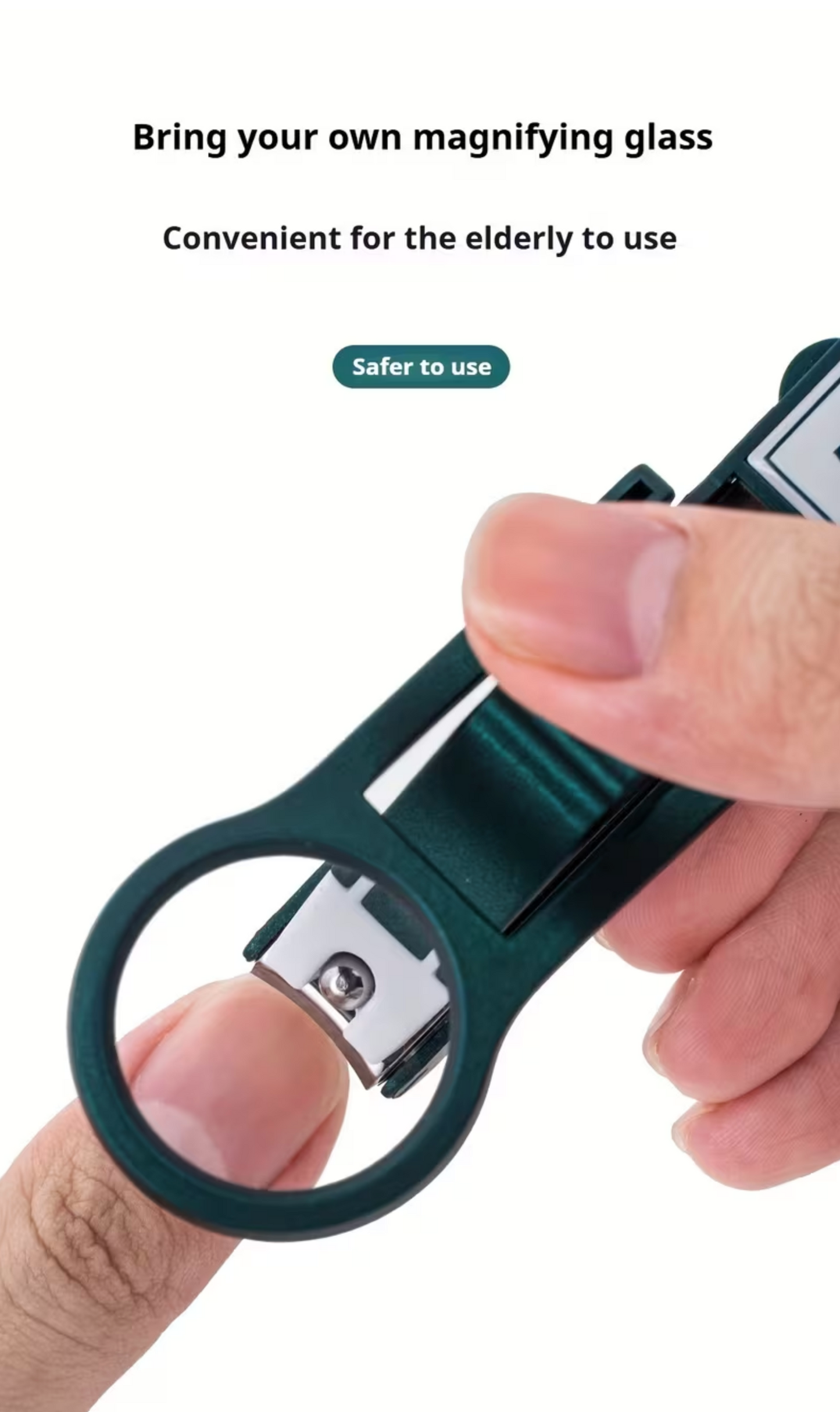 Nagelknipser mit integrierter Lupe