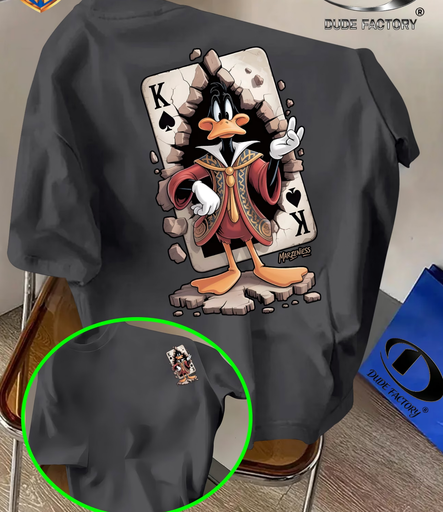 Herren T-Shirt – Cartoon Poker
