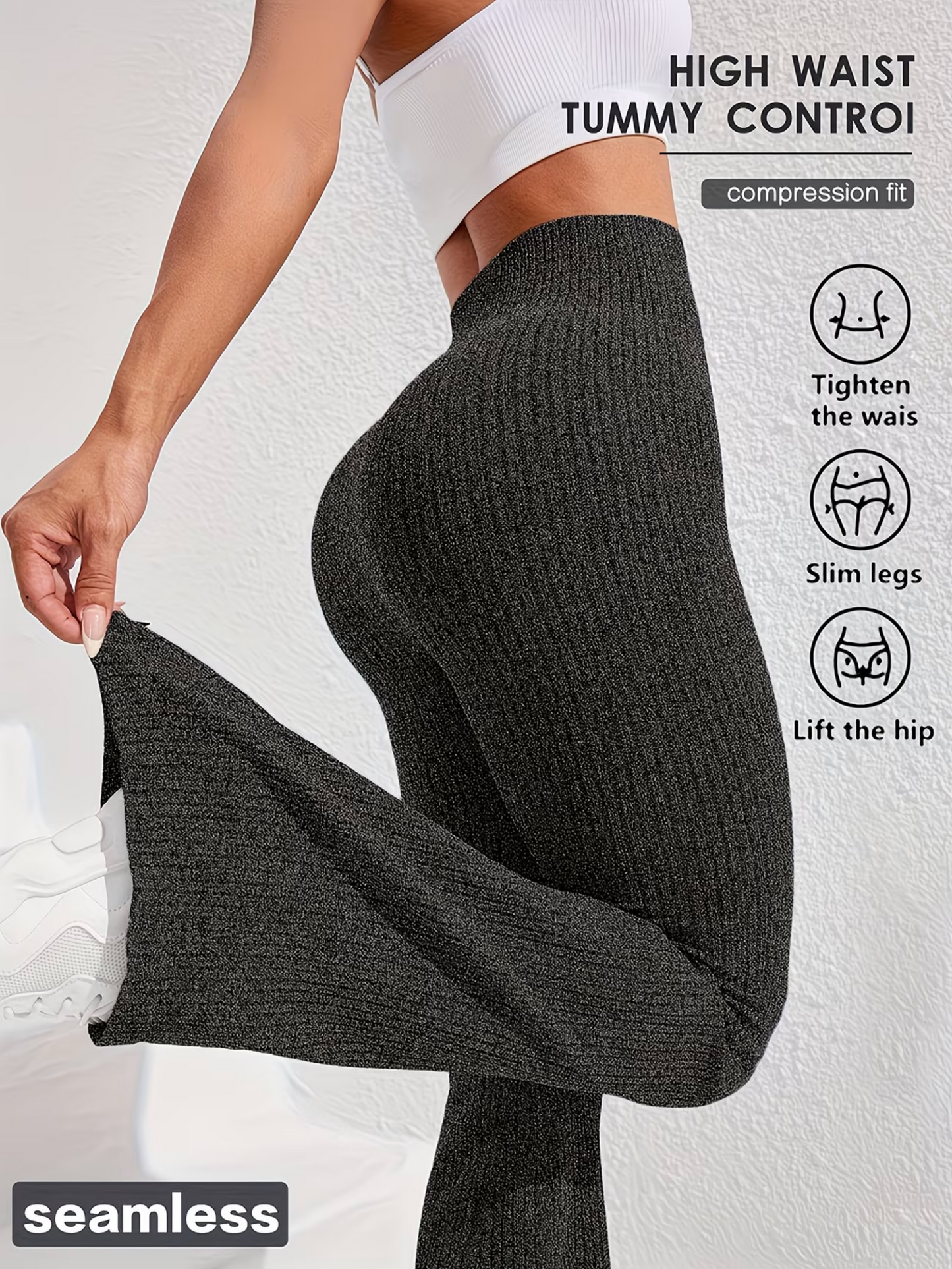 Damen Seamless Flared Leggings