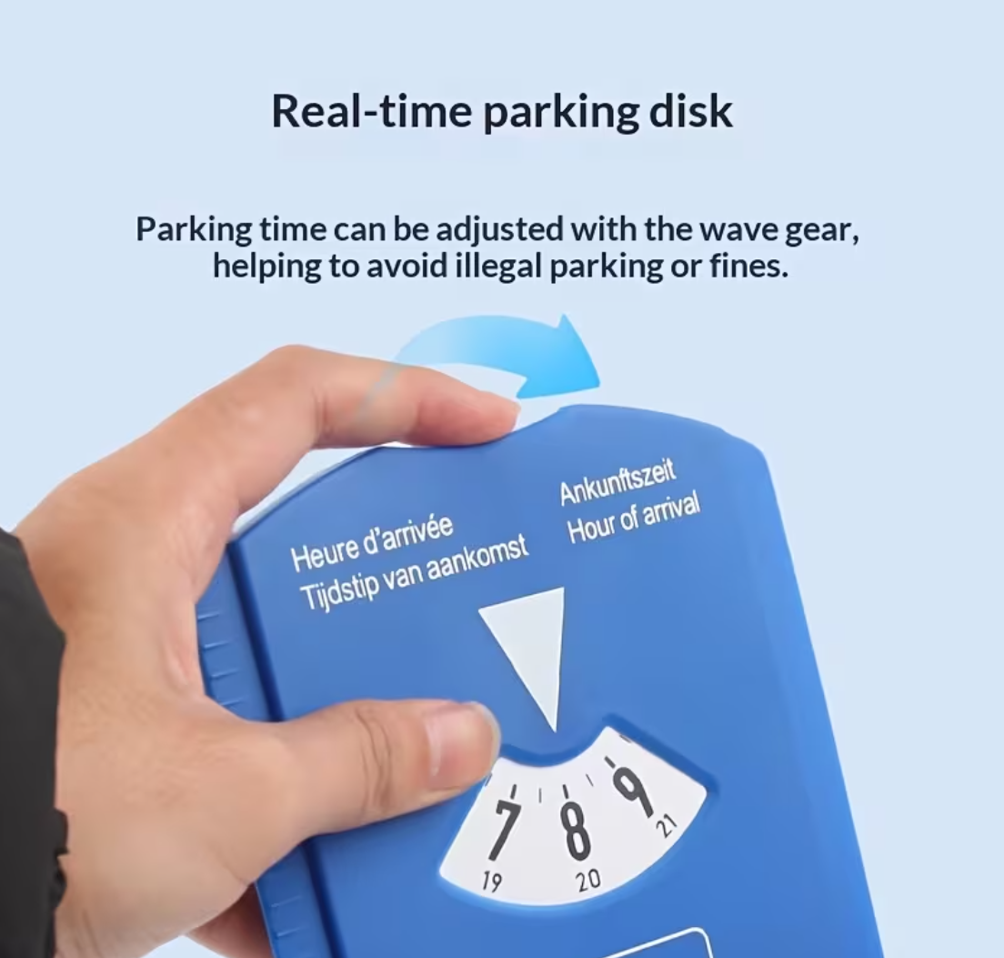 🚗 5-in-1 Parkscheibe mit Eiskratzer – Dein smarter Auto-Allrounder