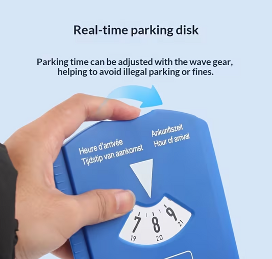 🚗 5-in-1 Parkscheibe mit Eiskratzer – Dein smarter Auto-Allrounder