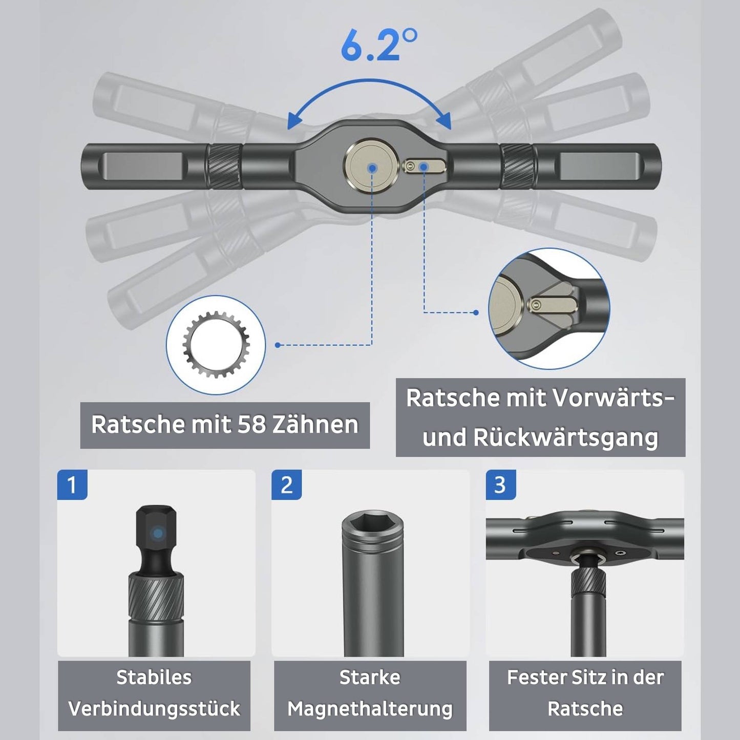 PCW08K Feinmechanik Ratschen Set | 42-in-1 magnetisches Präzisionswerkzeug